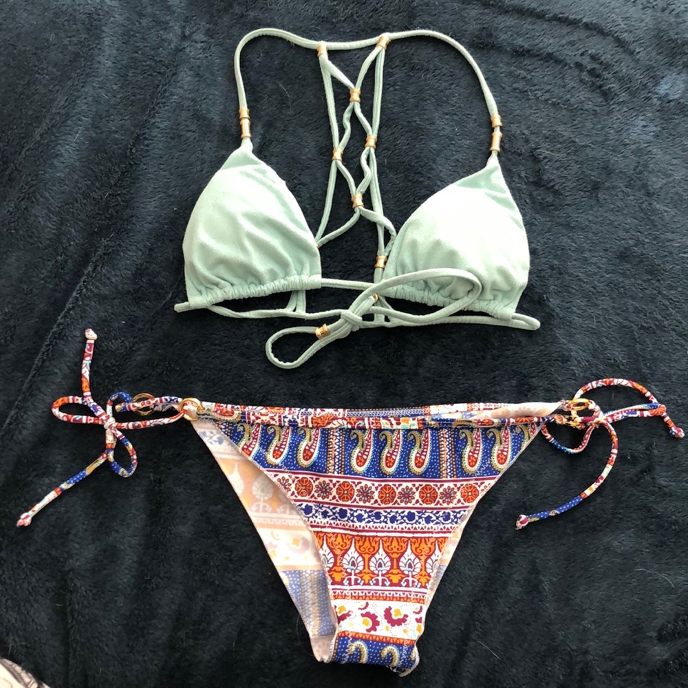 Blue bikini size S